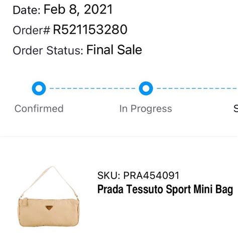 prada order status